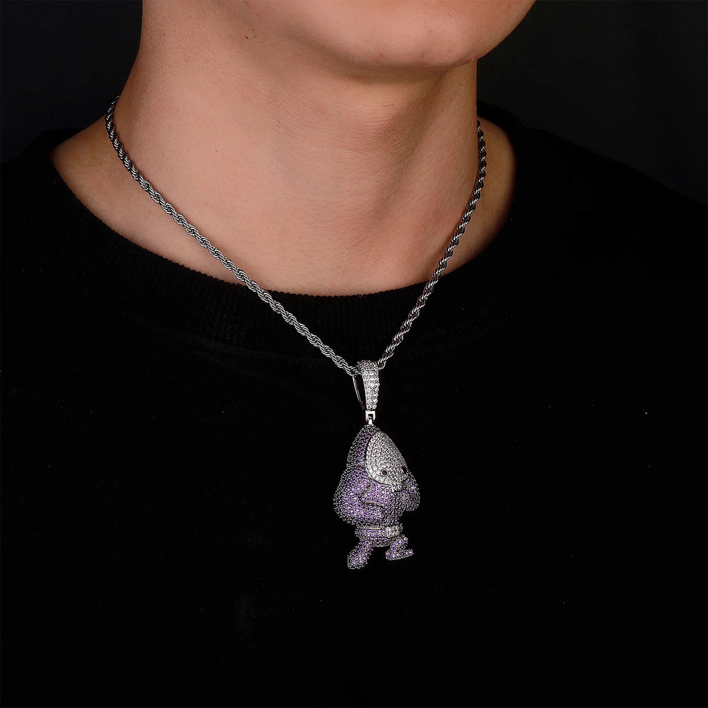 JINAO Fashion Necklaces 2022 NEW Animal Series Pendants High Quality AAA+ Ice Cravejado Cubic Zircon Men and Women Jewelry