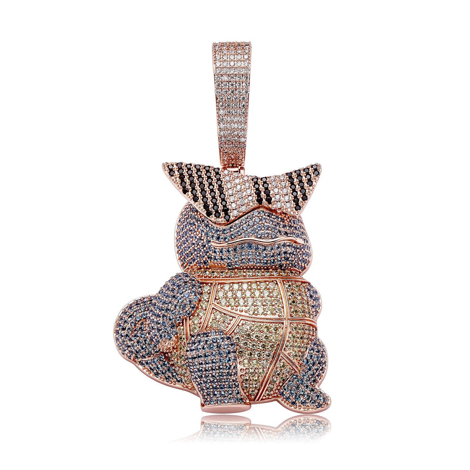 JINAO Fashion Necklaces 2022 NEW Animal Series Pendants High Quality AAA+ Ice Cravejado Cubic Zircon Men and Women Jewelry
