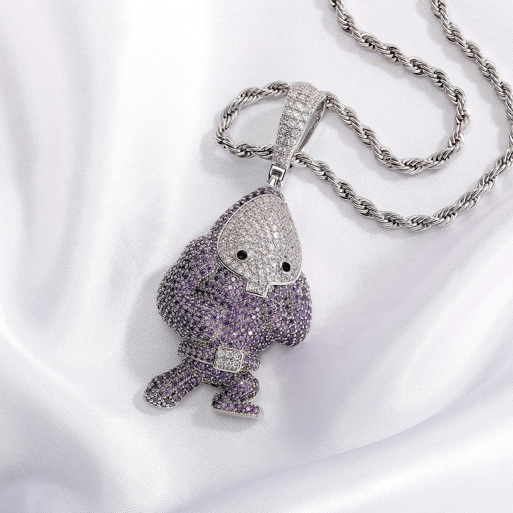 JINAO Fashion Necklaces 2022 NEW Animal Series Pendants High Quality AAA+ Ice Cravejado Cubic Zircon Men and Women Jewelry
